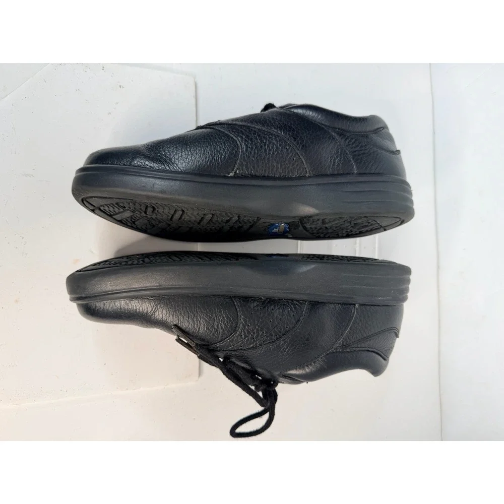 Dr. Comfort Lindsey Black Leather Lace Up Comfort Shoes Womens 6.5W Wide - Picture 8 of 12